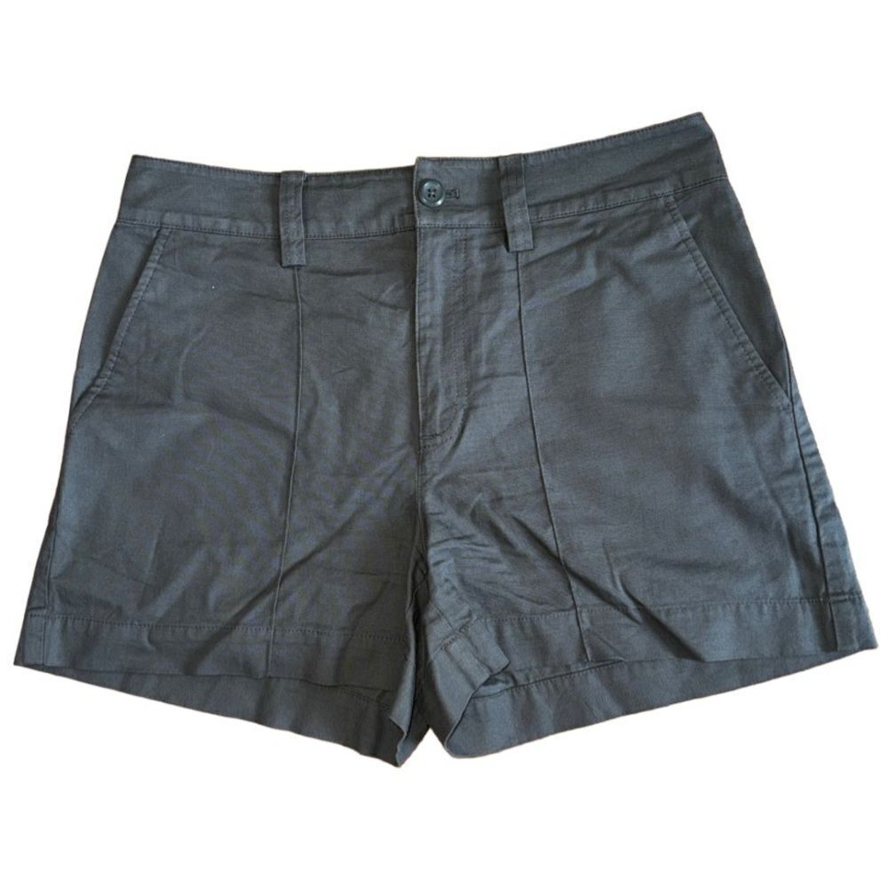 Loft Women’s Cotton Blend High Rise Short in Green - Size 4